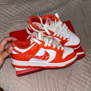 Nike Dunk Low ESS Orange and White